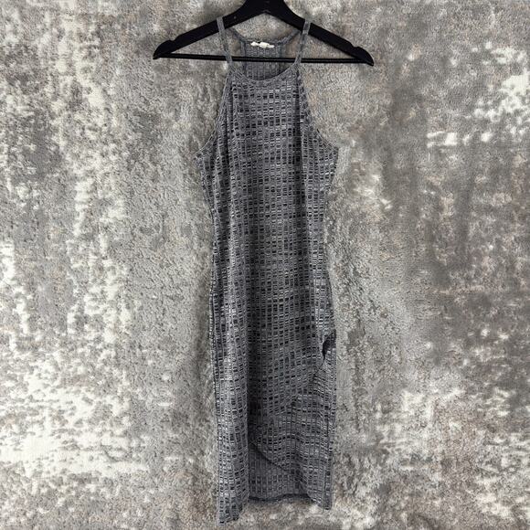 Silence Noise Size S Racer Back Knee Length Bodycon Gray Sleeveless Pullover - Picture 1 of 10